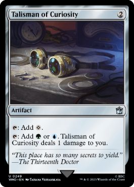 [249]【EN】【FOIL】好奇のタリスマン/Talisman of Curiosity【WHO】[U][茶]