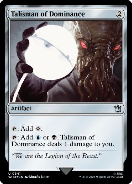 [841]【EN】【サージFOIL】威圧のタリスマン/Talisman of Dominance【WHO】[U][茶]