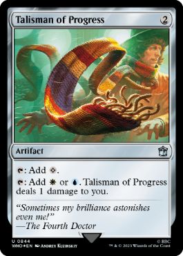 [844]【EN】【サージFOIL】発展のタリスマン/Talisman of Progress【WHO】[U][茶]