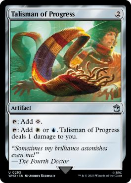 [253]【EN】【FOIL】発展のタリスマン/Talisman of Progress【WHO】[U][茶]