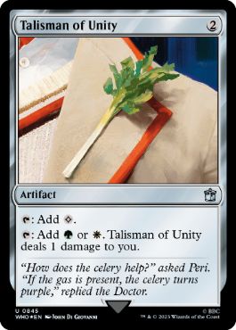 [845]【EN】【サージFOIL】団結のタリスマン/Talisman of Unity【WHO】[U][茶]