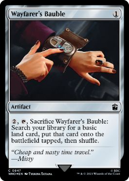 [847]【EN】【サージFOIL】旅人のガラクタ/Wayfarer's Bauble【WHO】[C][茶]