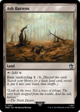 [257]【EN】【FOIL】灰のやせ地/Ash Barrens【WHO】[U][土地]