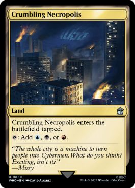 [859]【EN】【サージFOIL】崩れゆく死滅都市/Crumbling Necropolis【WHO】[U][土地]