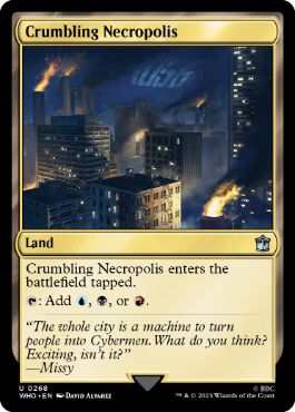 [268]【EN】【FOIL】崩れゆく死滅都市/Crumbling Necropolis【WHO】[U][土地]
