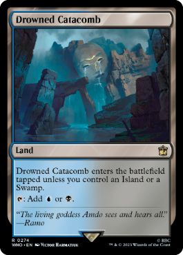 [274]【EN】【FOIL】水没した地下墓地/Drowned Catacomb【WHO】[R][土地]