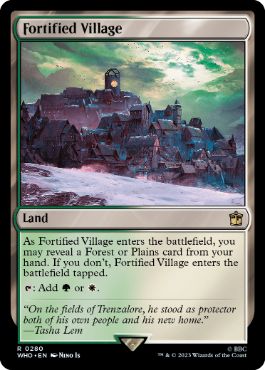 [280]【EN】【FOIL】要塞化した村/Fortified Village【WHO】[R][土地]