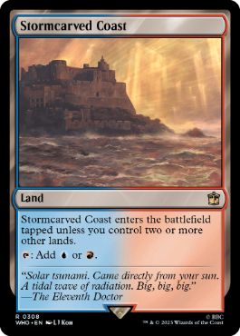 [308]【EN】【FOIL】嵐削りの海岸/Stormcarved Coast【WHO】[R][土地]