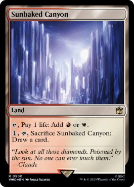 [900]【EN】【サージFOIL】灼陽大峡谷/Sunbaked Canyon【WHO】[R][土地]