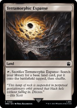 [322]【EN】【FOIL】広漠なる変幻地/Terramorphic Expanse【WHO】[C][土地]
