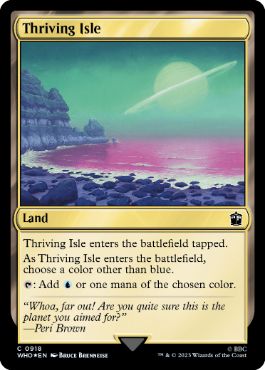 [918]【EN】【サージFOIL】興隆する島嶼/Thriving Isle【WHO】[C][土地]