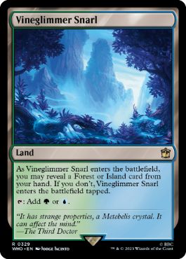[329]【EN】【FOIL】蔦明の交錯/Vineglimmer Snarl【WHO】[R][土地]