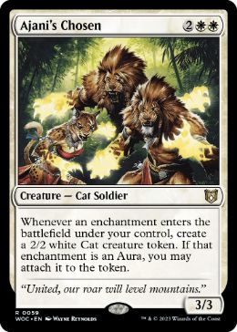 [059]【EN】アジャニに選ばれし者/Ajani's Chosen【WOC】[R][白]