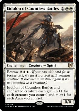 [066]【EN】万戦の幻霊/Eidolon of Countless Battles【WOC】[R][白]