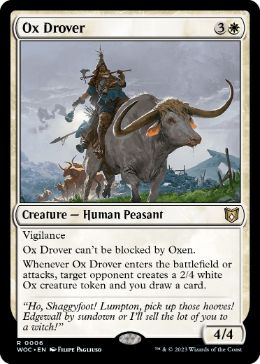 [006]【EN】雄牛曳き/Ox Drover【WOC】[R][白]