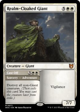 [071]【EN】王国まといの巨人/Realm-Cloaked Giant【WOC】[M][白]