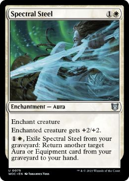 [075]【EN】霊体の鋼/Spectral Steel【WOC】[U][白]
