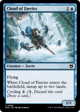 [086]【EN】フェアリーの大群/Cloud of Faeries【WOC】[C][青]