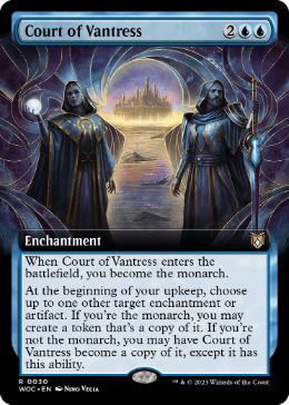 [030]【EN】【FOIL】■拡張アート■ヴァントレスの宮廷/Court of Vantress【WOC】[R][青]