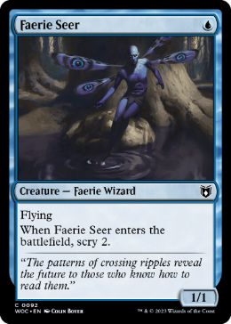 [092]【EN】フェアリーの予見者/Faerie Seer【WOC】[C][青]