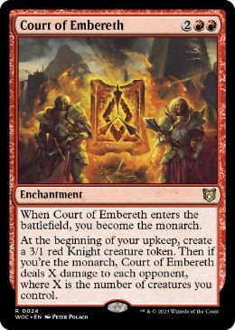 [024]【EN】エンバレスの宮廷/Court of Embereth【WOC】[R][赤]
