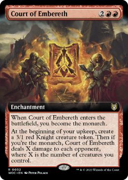 [032]【EN】■拡張アート■エンバレスの宮廷/Court of Embereth【WOC】[R][赤]