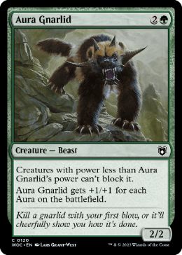 [120]【EN】オーラのナーリッド/Aura Gnarlid【WOC】[C][緑]