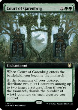 [033]【EN】【FOIL】■拡張アート■ギャレンブリグの宮廷/Court of Garenbrig【WOC】[R][緑]