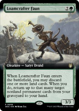 [055]【EN】■拡張アート■壌土造りのフォーン/Loamcrafter Faun【WOC】[R][緑]