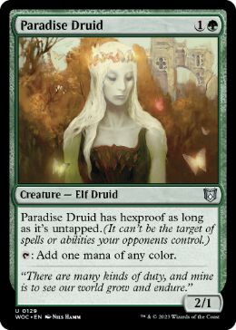 [129]【EN】楽園のドルイド/Paradise Druid【WOC】[U][緑]