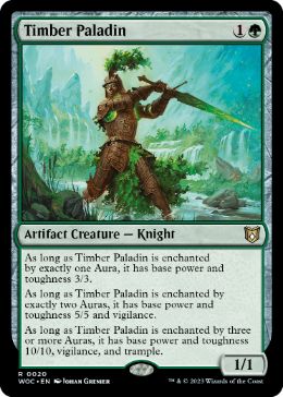 [020]【EN】木製の聖騎士/Timber Paladin【WOC】[R][緑]