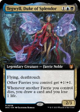 [039]【EN】【FOIL】■拡張アート■壮麗公爵、テグウィル/Tegwyll, Duke of Splendor【WOC】[M][多色]