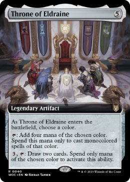 [040]【EN】■拡張アート■エルドレインの玉座/Throne of Eldraine【WOC】[R][茶]