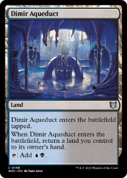 [158]【EN】ディミーアの水路/Dimir Aqueduct【WOC】[U][土地]