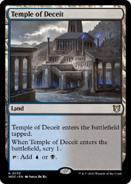 [170]【EN】欺瞞の神殿/Temple of Deceit【WOC】[R][土地]