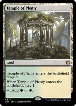 [171]【EN】豊潤の神殿/Temple of Plenty【WOC】[R][土地]
