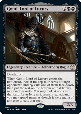 [044]【EN】豪華の王、ゴンティ/Gonti, Lord of Luxury【ZNC】[R][黒]