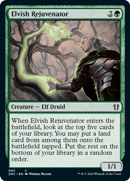 [063]【EN】エルフの再生者/Elvish Rejuvenator【ZNC】[C][緑]