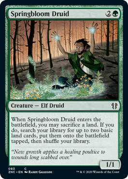 [083]【EN】春花のドルイド/Springbloom Druid【ZNC】[C][緑]