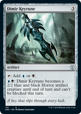 [110]【EN】ディミーアの魔鍵/Dimir Keyrune【ZNC】[U][茶]