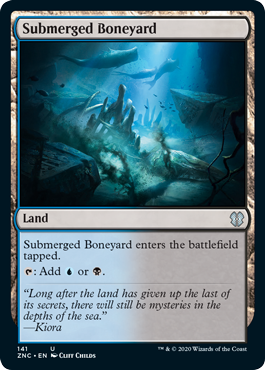 [141]【EN】水没した骨塚/Submerged Boneyard【ZNC】[U][土地]