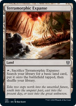 [142]【EN】広漠なる変幻地/Terramorphic Expanse【ZNC】[C][土地]