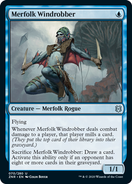 [070]【EN】マーフォークの風泥棒/Merfolk Windrobber【ZNR】[U][青]