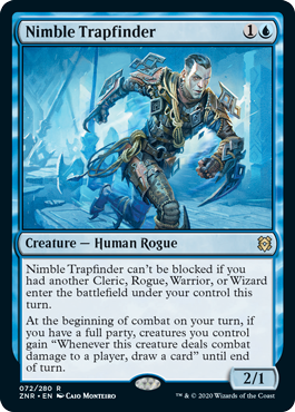 [072]【EN】敏捷な罠探し/Nimble Trapfinder【ZNR】[R][青]