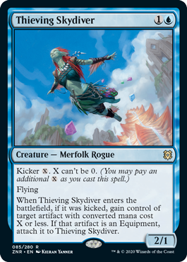 [085]【EN】泥棒スカイダイバー/Thieving Skydiver【ZNR】[R][青]