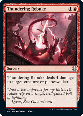 [170]【EN】轟く叱責/Thundering Rebuke【ZNR】[U][赤]