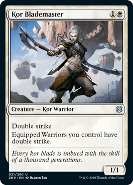[021]【EN】【FOIL】コーの刃使い/Kor Blademaster【ZNR】[U][白]