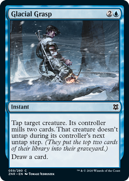 [059]【EN】【FOIL】氷河の掌握/Glacial Grasp【ZNR】[C][青]