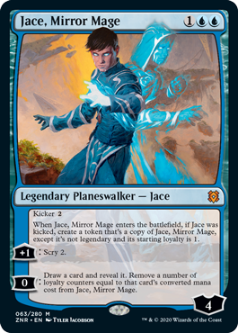 [063]【EN】【FOIL】鏡映魔道士、ジェイス/Jace, Mirror Mage【ZNR】[M][青]