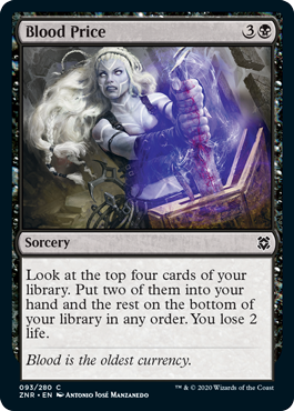 [093]【EN】【FOIL】血の対価/Blood Price【ZNR】[C][黒]